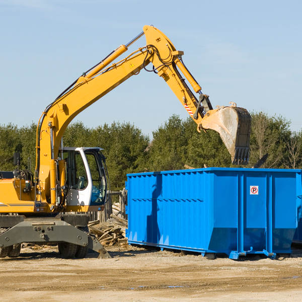 are there any restrictions on where a residential dumpster can be placed in Leroy IN